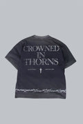 “Crowned in Thorns” tee - Space Grey