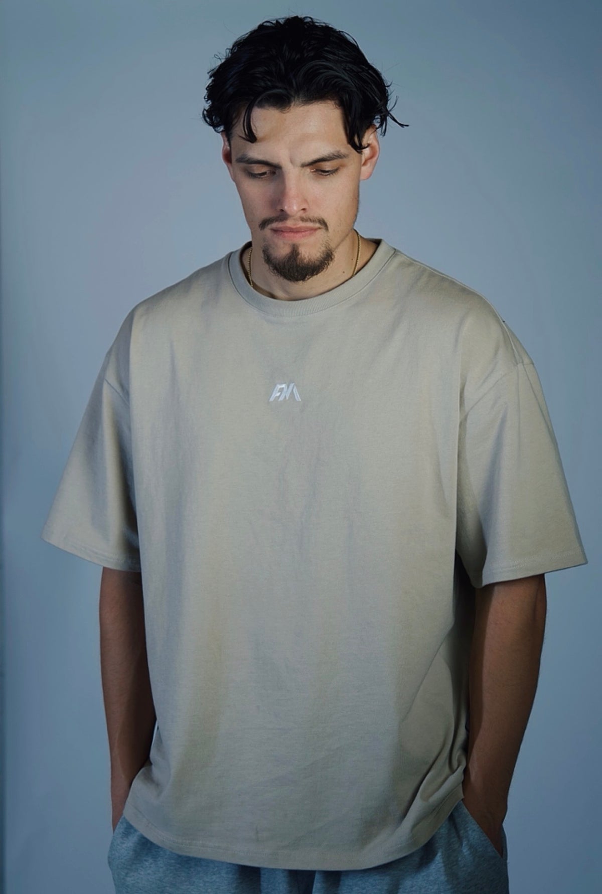 Performance “Oversized” Tee - Stone Beige