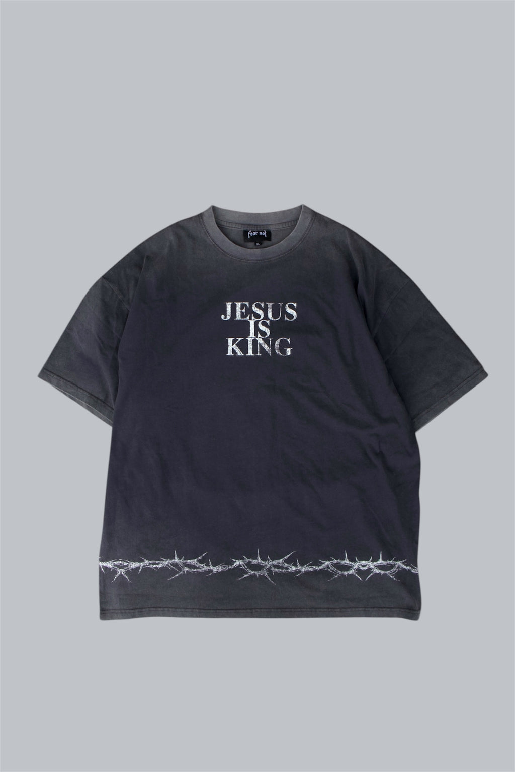 “Crowned in Thorns” tee - Space Grey