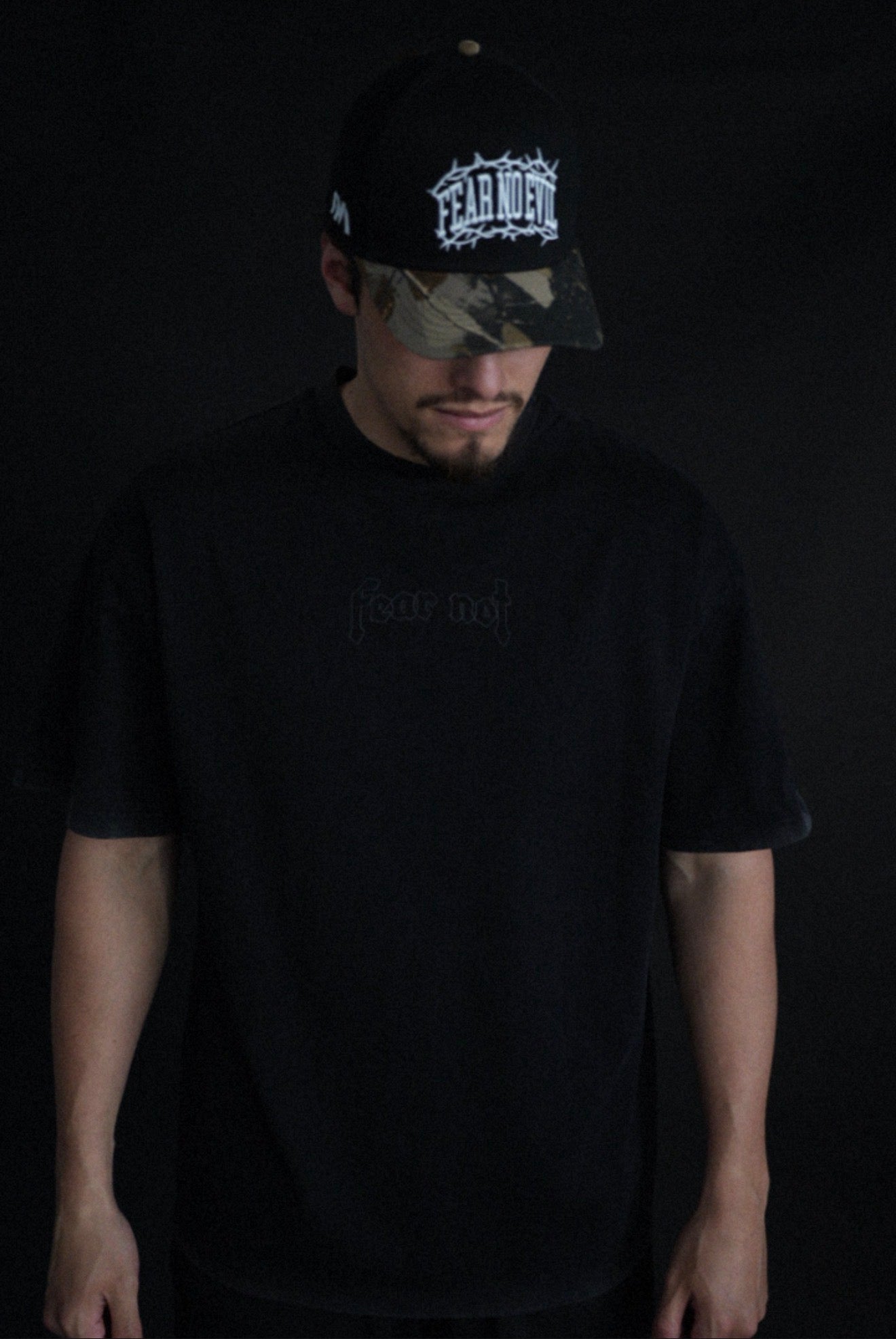 Fear No Evil “Premium” Tee - Fade Blackout