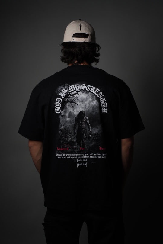 Warrior of God Tee Washed Black