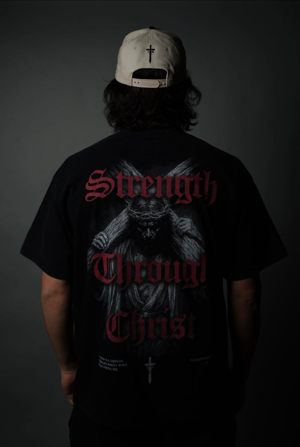 Strength Through Christ Tee- Black