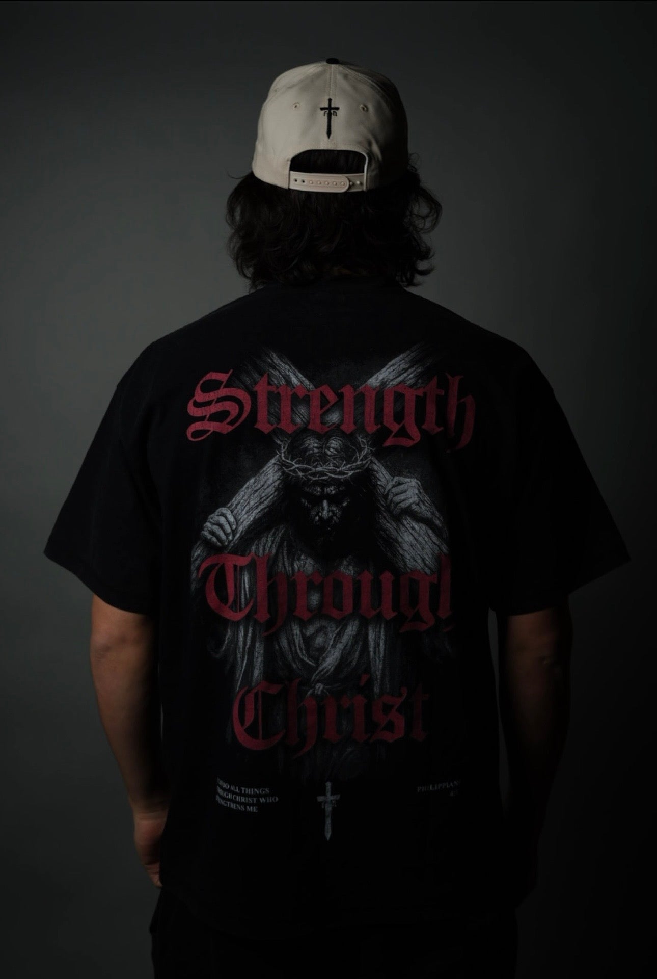 Strength Through Christ Tee- Black