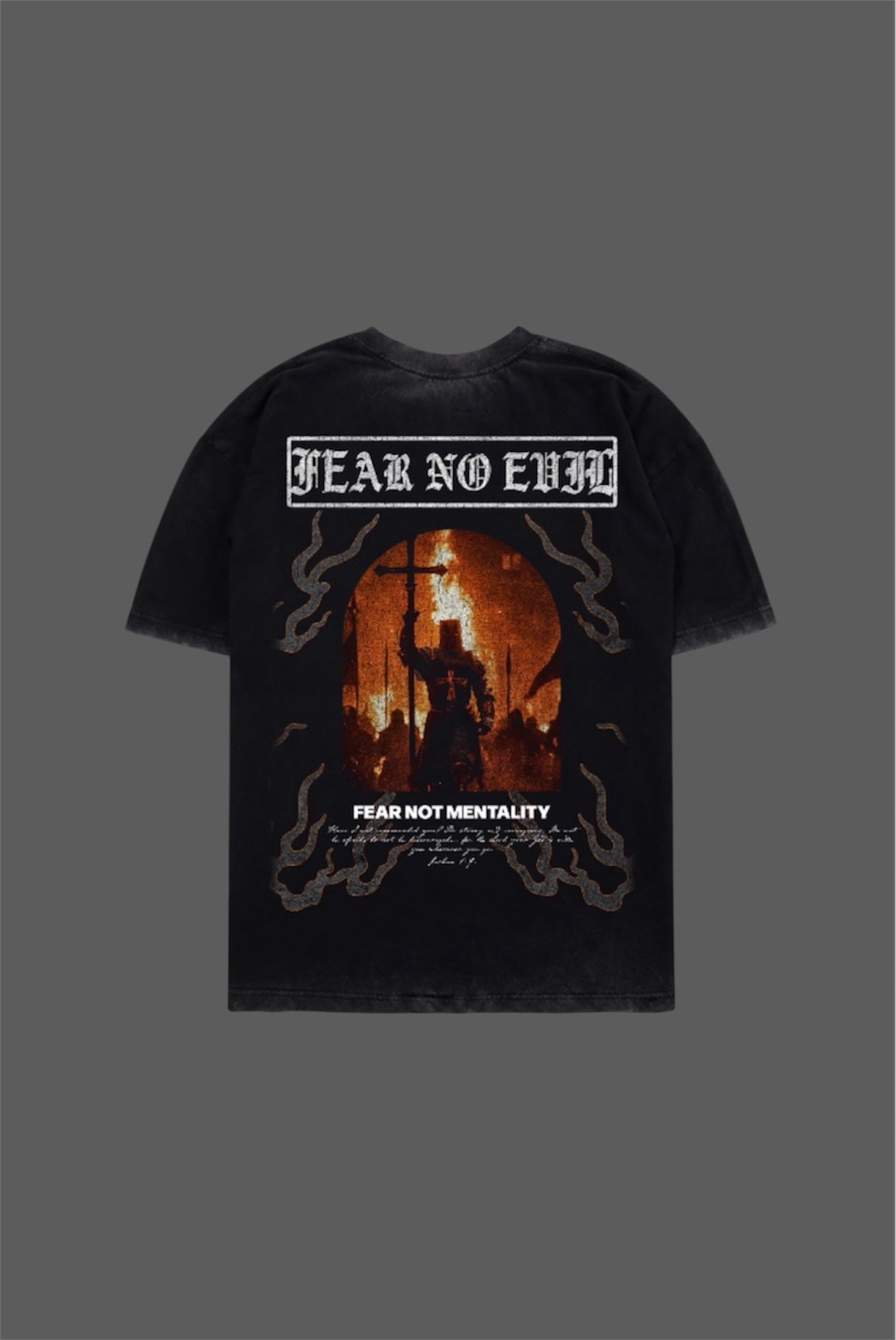 Fear No Flame “Premium” Tee - Fade Black