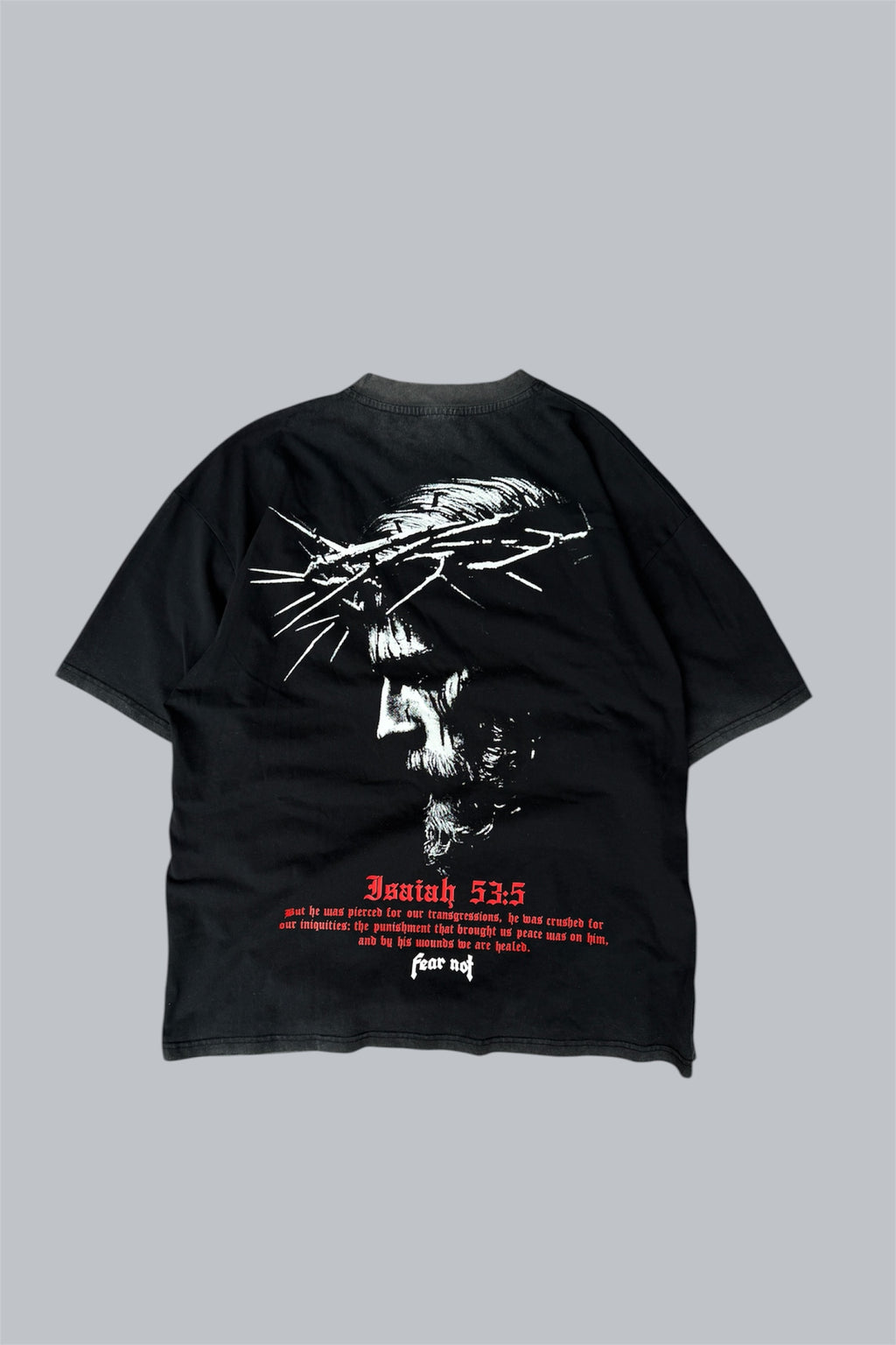 “Redeemed” tee - Fade Black