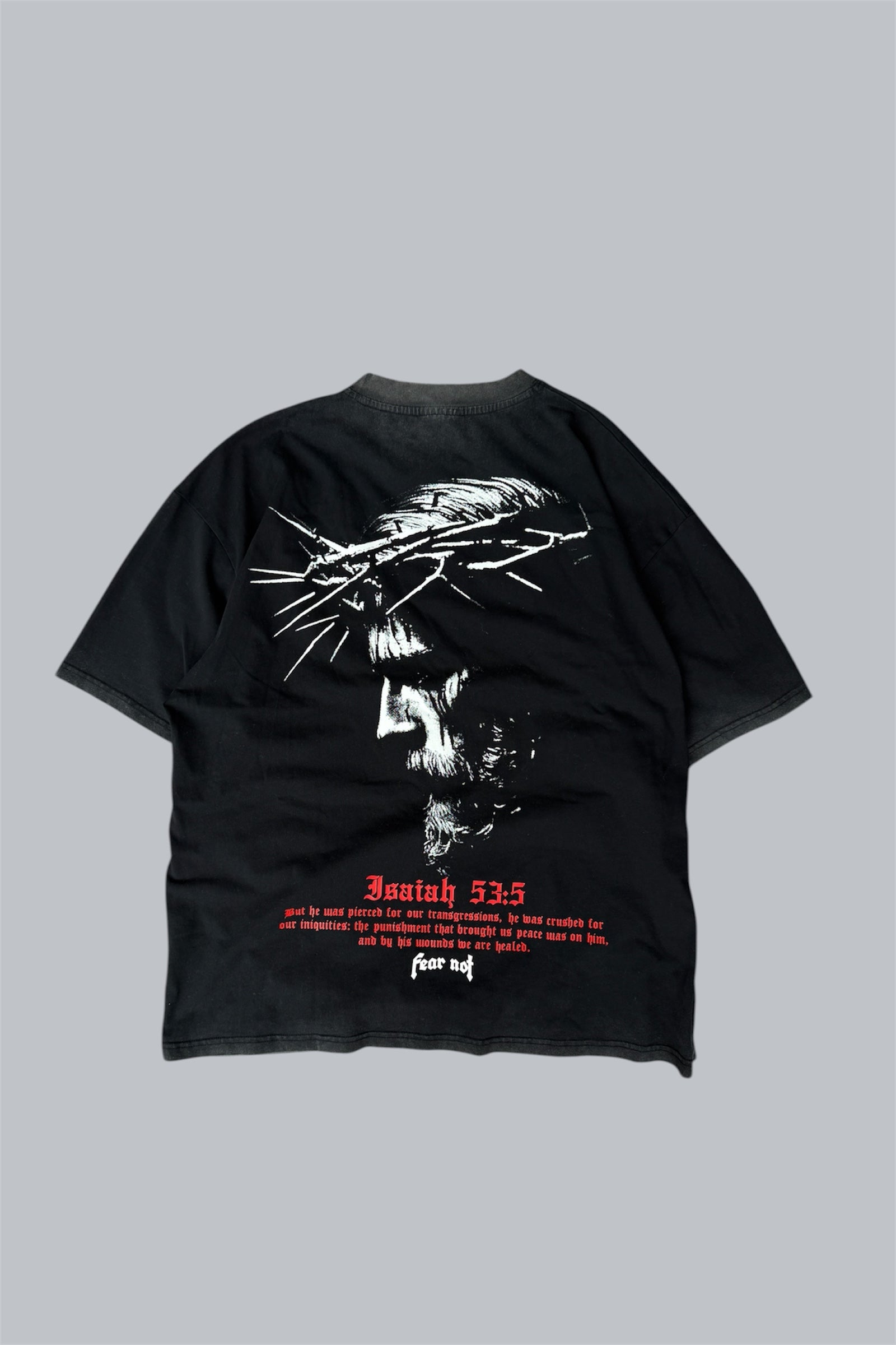 “Redeemed” tee - Fade Black