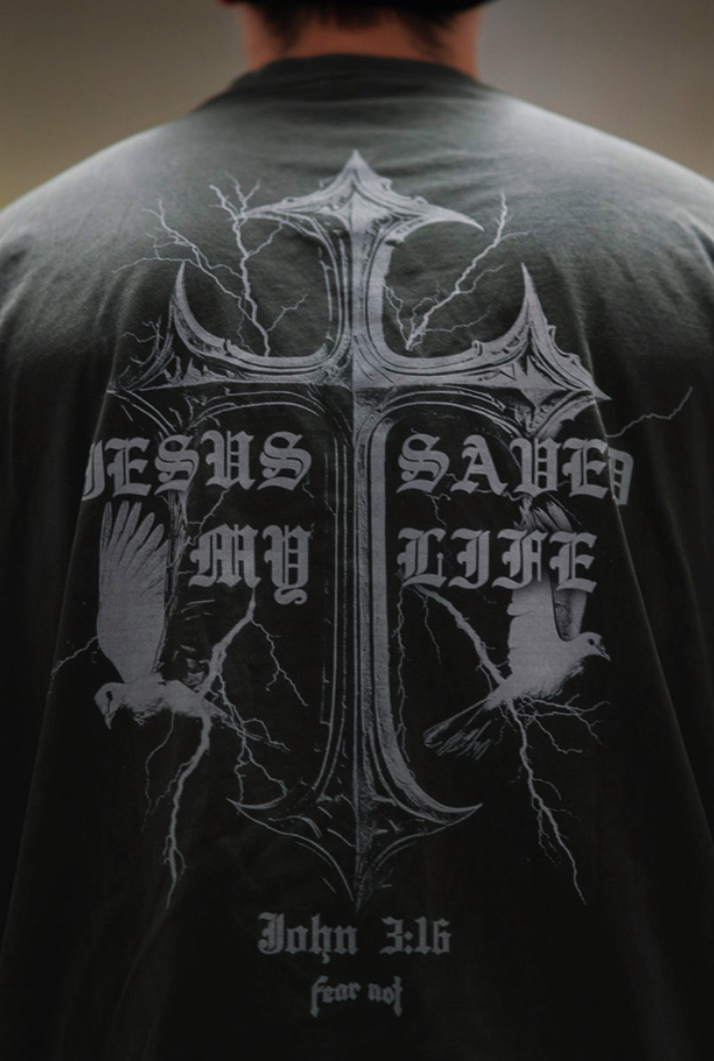 GODS PLAN "PREMIUM" TEE - STONE GRAY