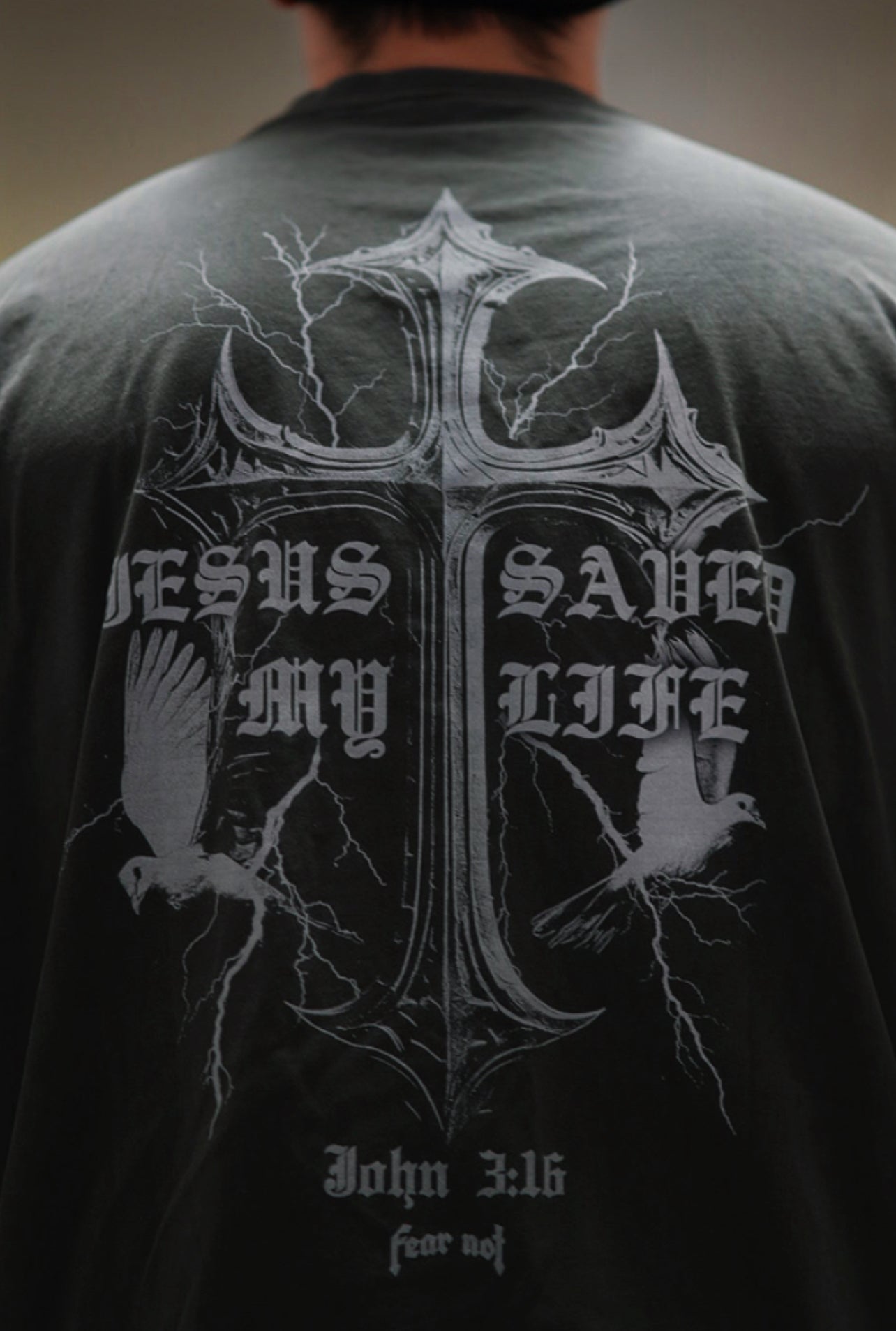 GODS PLAN "PREMIUM" TEE - STONE GRAY