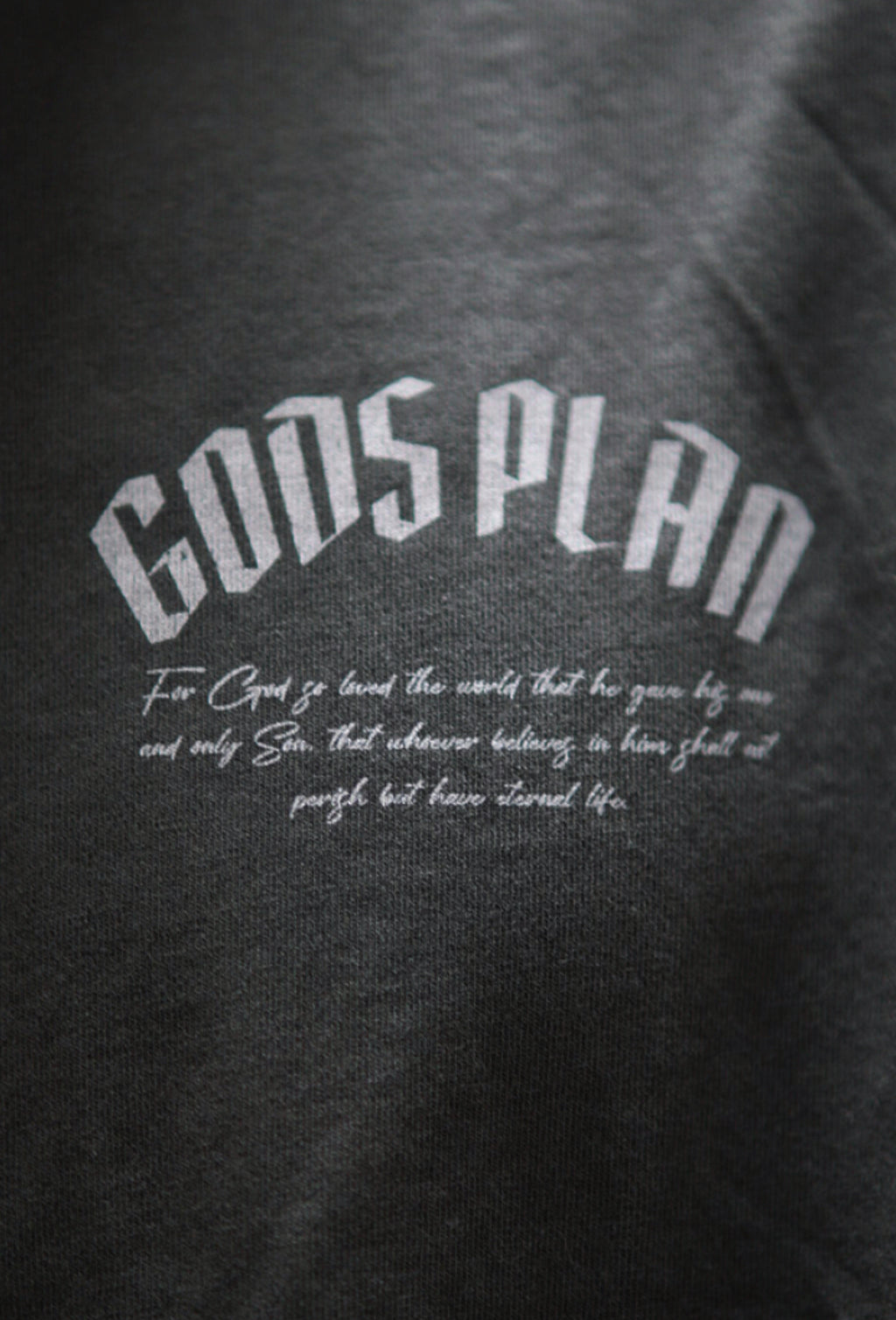GODS PLAN "PREMIUM" TEE - STONE GRAY