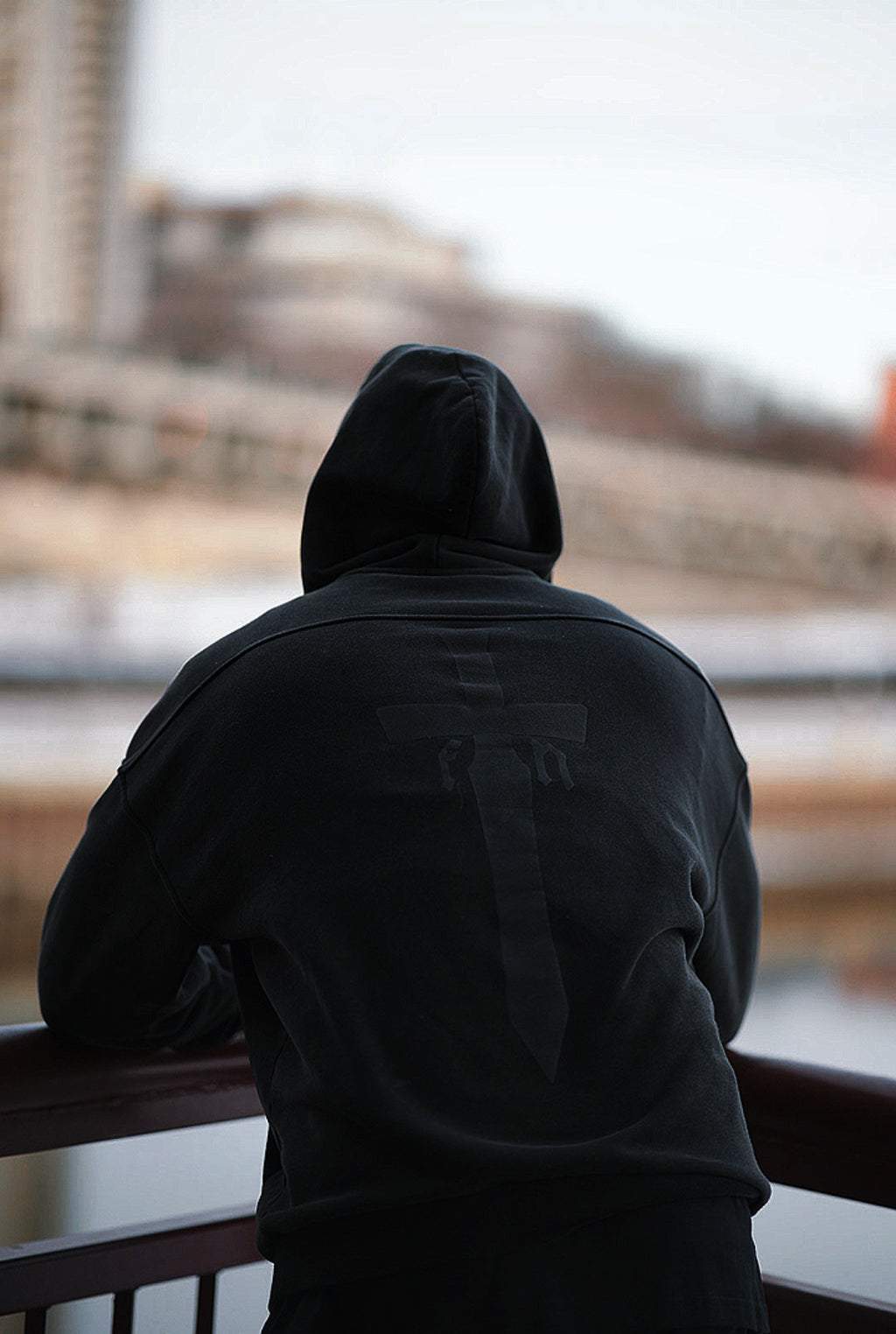 Blackout FEAR NOT Hoodie - Washed Black