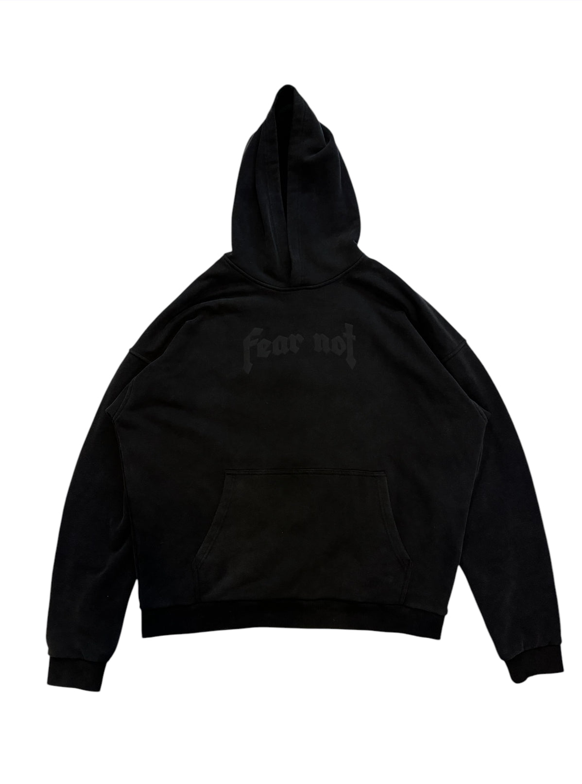 Blackout FEAR NOT Hoodie - Washed Black