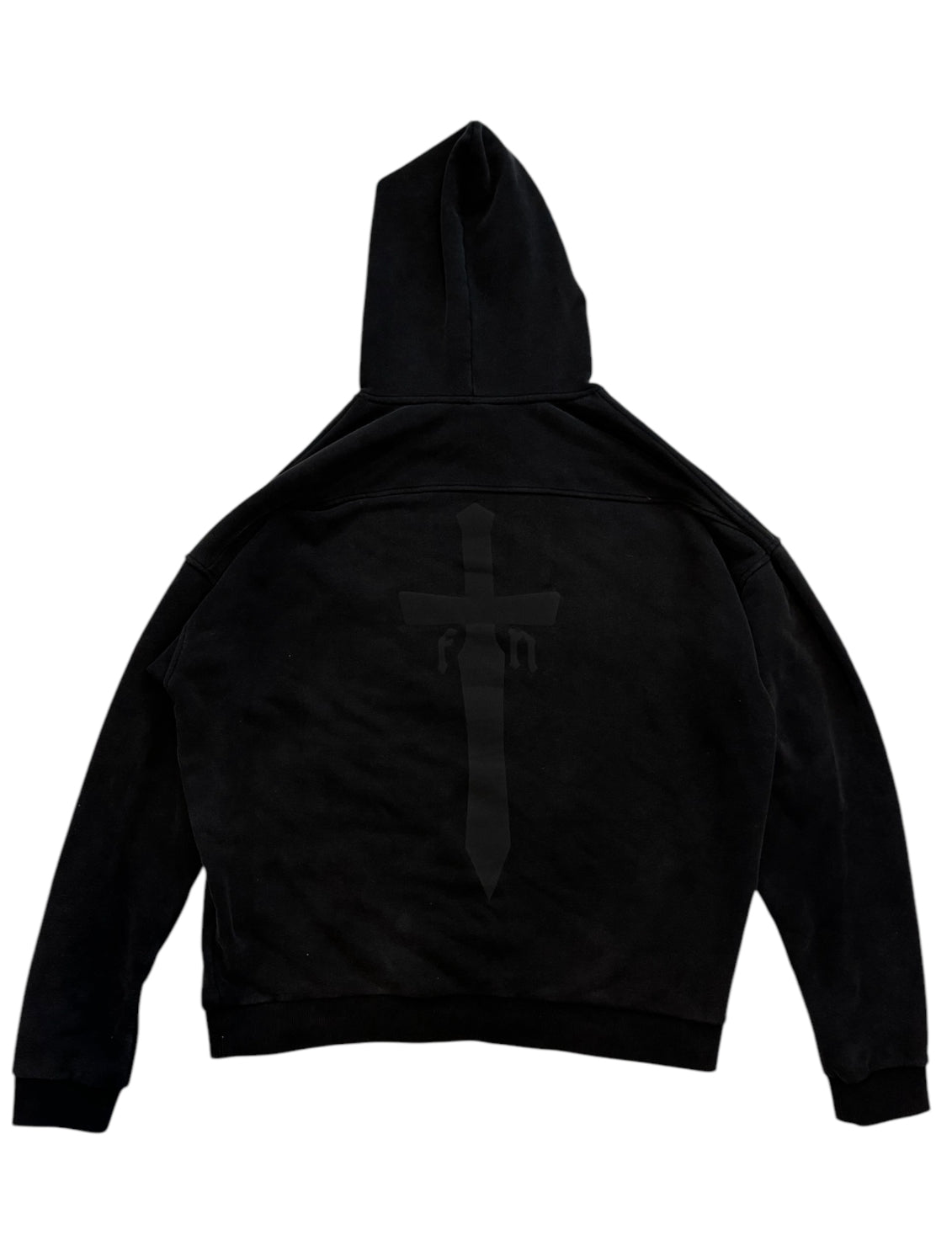 Blackout FEAR NOT Hoodie - Washed Black