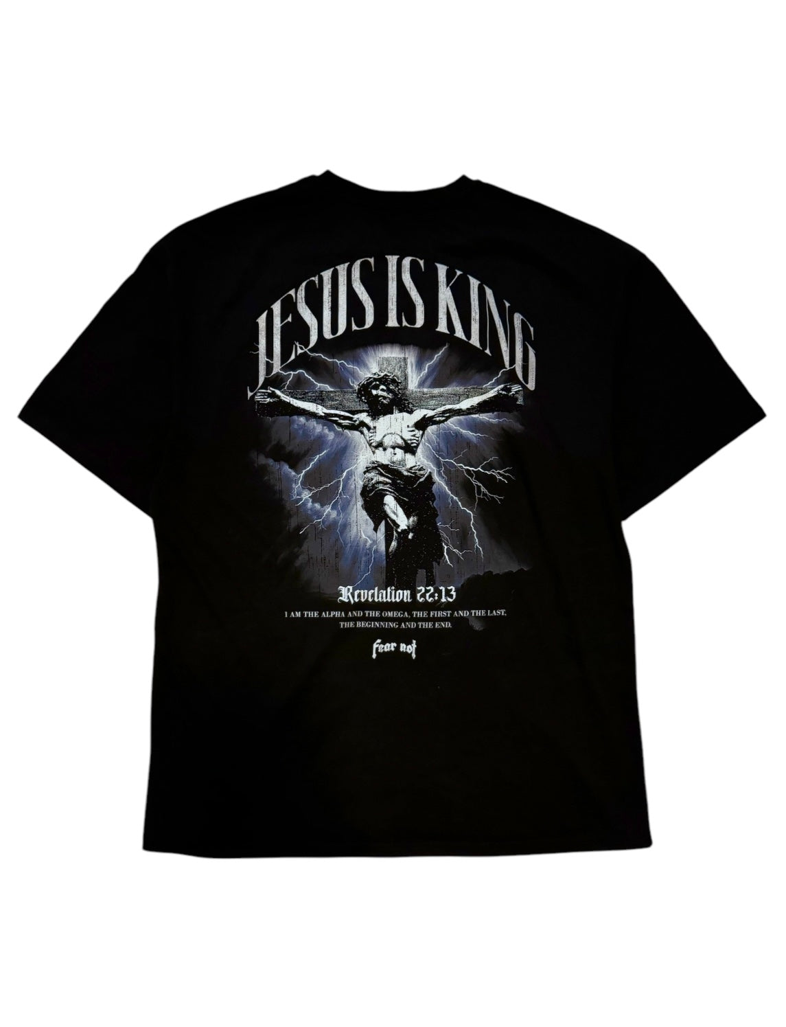 Jesus Is King Tee - Black