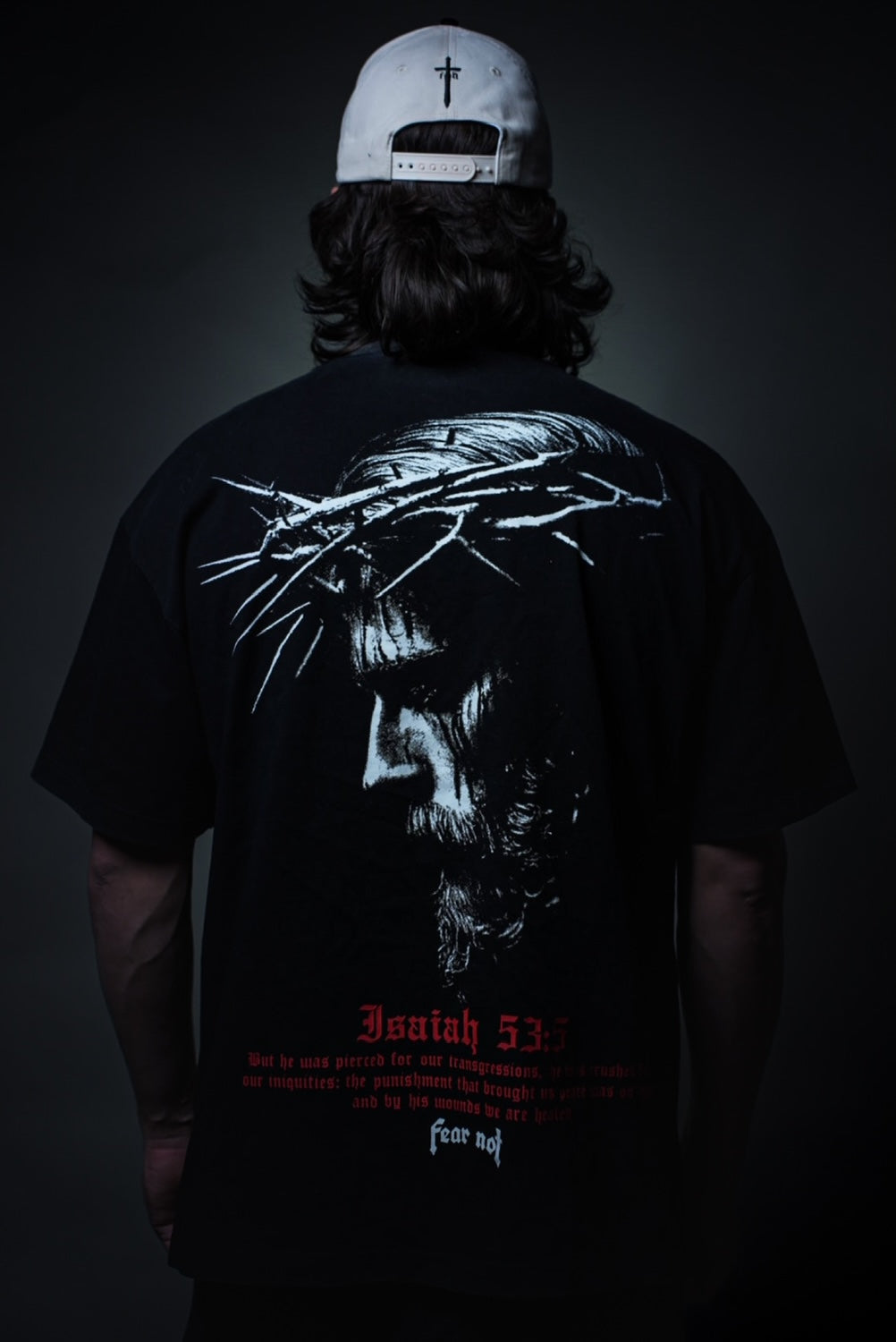 “Redeemed” tee - Fade Black