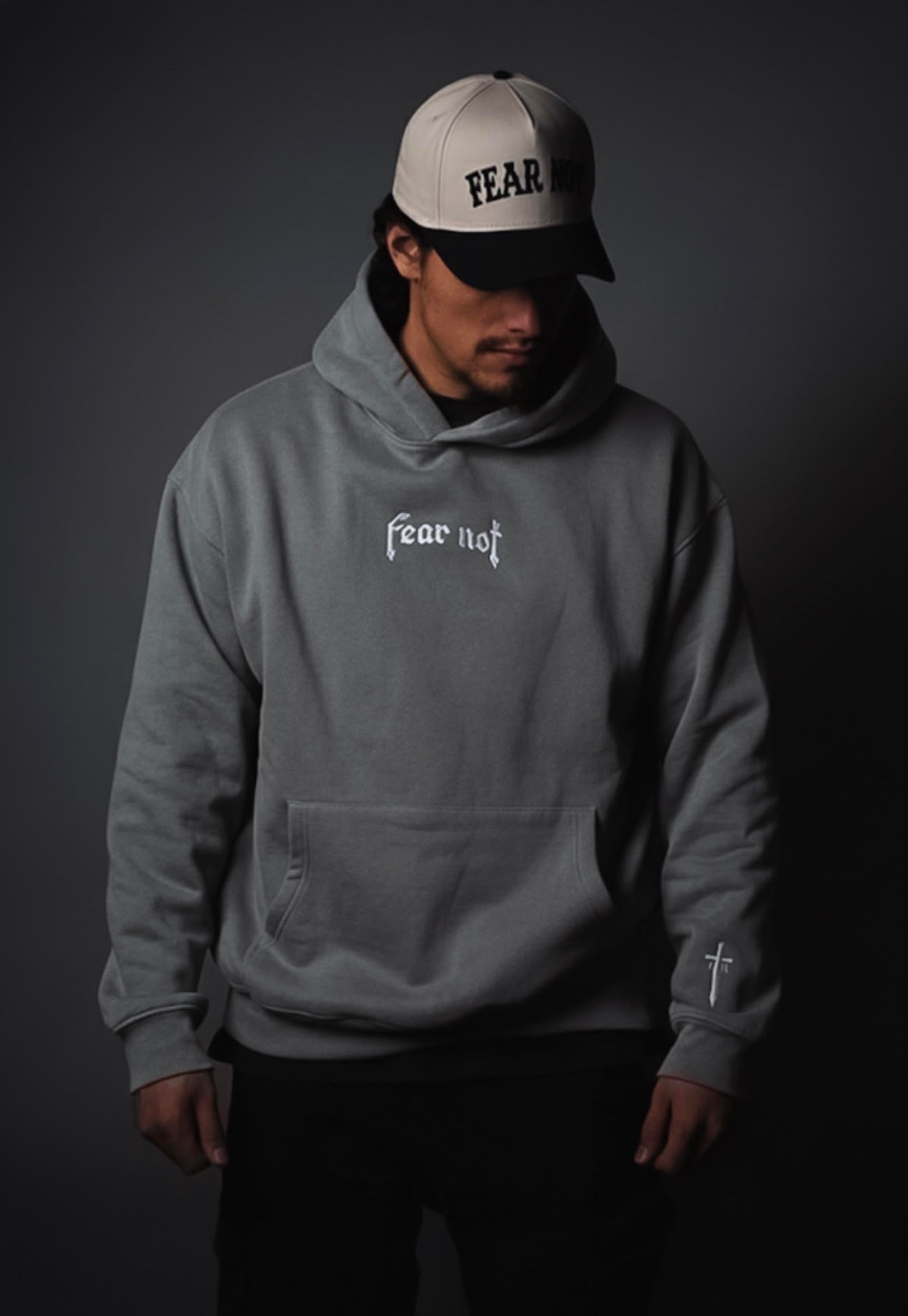 Fear Not Original Hoodie - Cool Grey